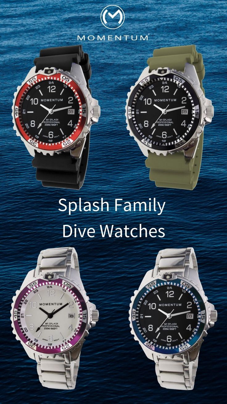 Add a “splash” of color to your outfit with our best-selling Splash model! Available in a wide array of colors, where one is sure to fit your style. Housed in a comfortable 38mm case, the Splash is a great fit for both men or women. It also features 200M of water-resistance and a screw-down crown. womens watch, mens watch, dive watch, colorful watch, colorful womens watch, colorful dive watch, womens dive watch, unisex watch Colorful Watches, Unisex Watches, Men Model, Dive Watches, Breitling Watch, New Product, Diving, Womens Watches, Color Splash