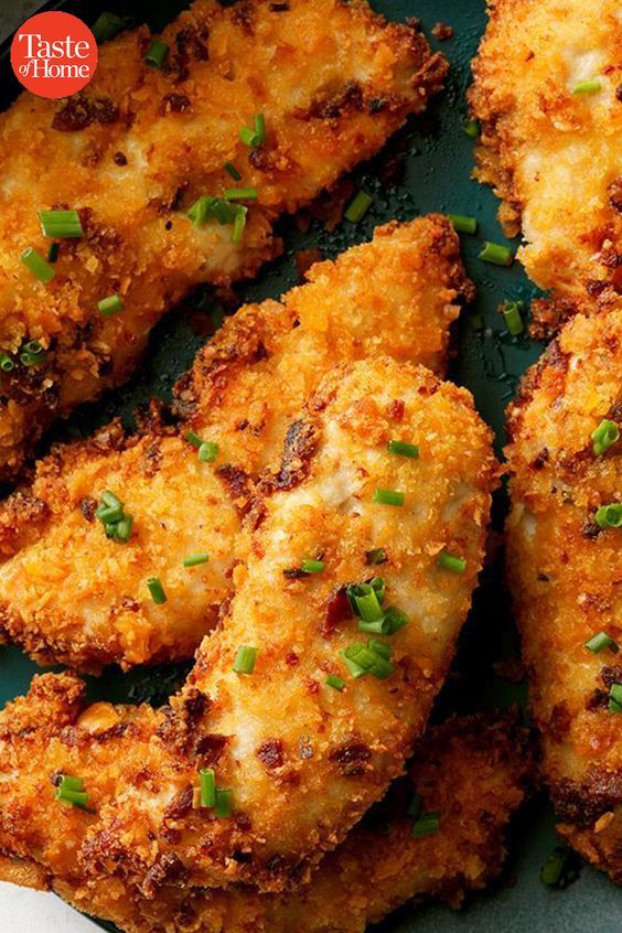 some fried food is on a plate and ready to be eaten