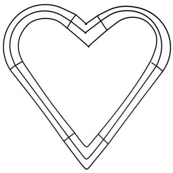 the outline of a heart shaped frame with lines going through it to form an image