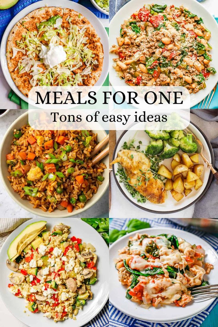 the top ten meals for one tons of easy ideas