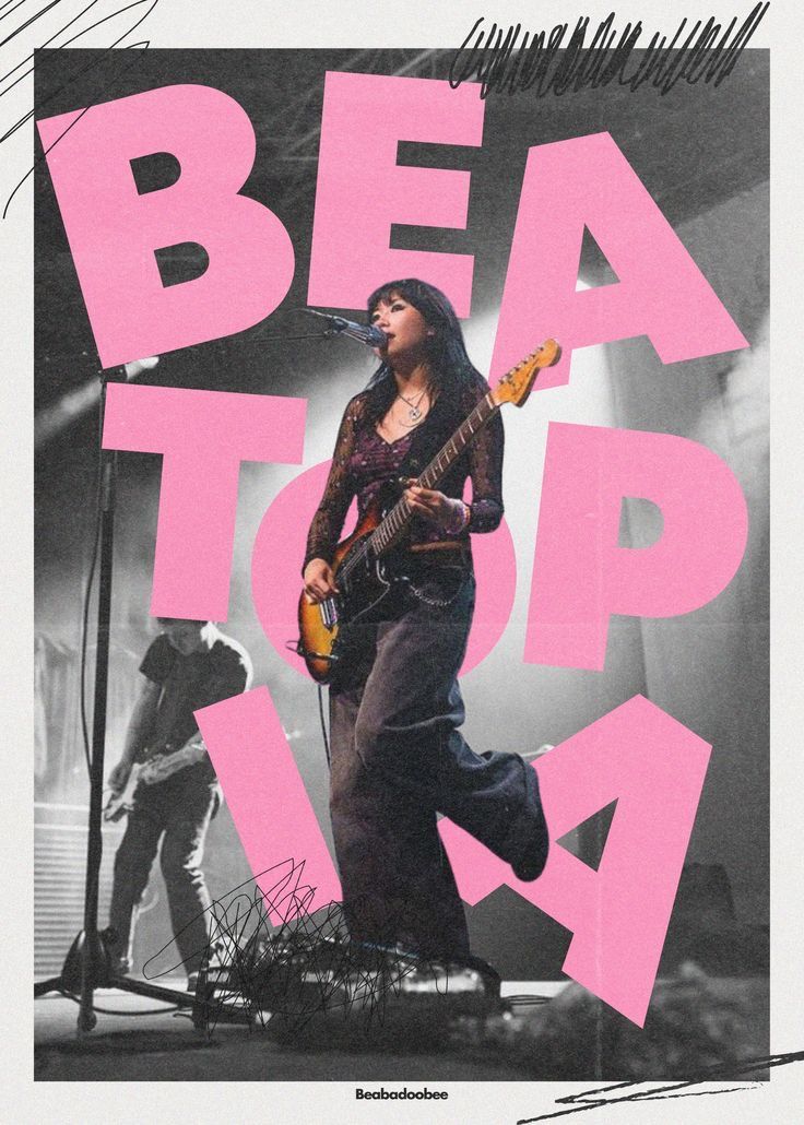 an advertisement for the band's upcoming album, bea top la