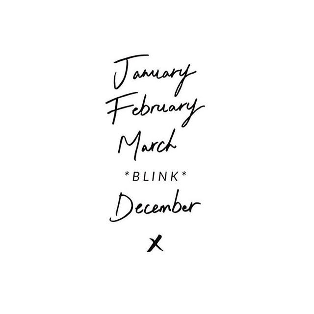 the words january, february, march and december written in black ink on a white background