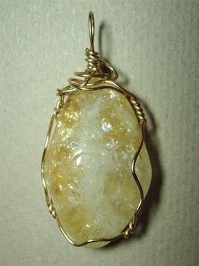 Citrine Pendant Wire Wrapped 14K Gold Filled Gold Crystal Necklace With Stones For Jewelry Making, Gold Spiritual Crystal Necklace, Gold Mineral Crystal Necklace With Stones, Gold Crystal Necklace With Natural Stones, Gold Crystal Stone Necklace Gift, Gold Crystal Necklaces With Stones, Gold Crystal Necklaces With Stones As A Gift, Gold Crystal Necklace With Stones As Gift, Gold Crystal Necklaces With Stones For Gifts