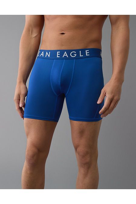 Antimicrobial fabric fights odors and keeps you dry & comfortable/Flat cover stitching eliminates visible lines and excess bulk/Soft anti-roll waistband/No fly/Comfortable, supportive contoured pouch Blue Breathable Functional Boxer Briefs, Functional Breathable Blue Boxer Briefs, Blue Breathable Boxer Briefs, Breathable Sporty Boxer Briefs For Sports Events, Sporty Anti-odor Boxer Briefs For Gym, Blue Anti-odor Activewear For Training, Compressive Breathable Blue Boxer Briefs, Breathable Athleisure Boxer Briefs For Sports, Sporty Compressive Blue Boxer Briefs