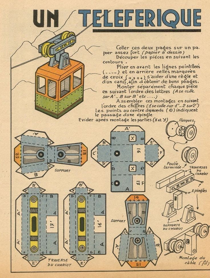 an old book with instructions on how to make paper toys