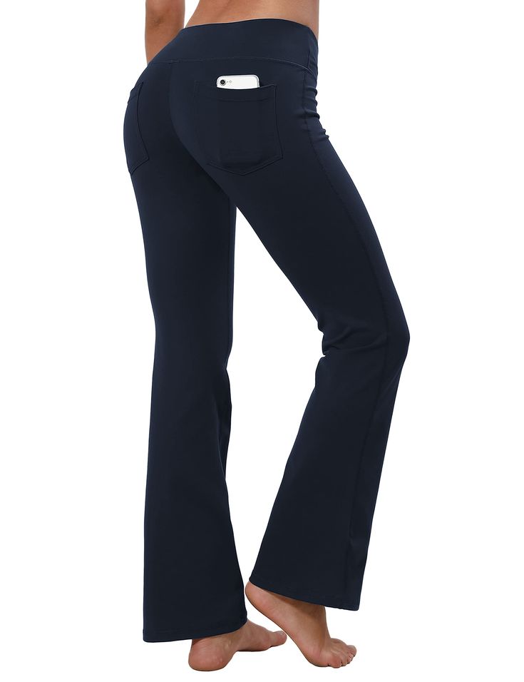 PRICES MAY VARY. Soft(cotton feels), stretchy & non see-through fabric : non see-through, quick drying, moisture wicking, breathable and stretchy high waist workout women's yoga pants tall bootcut pants accommodate to most body shapes, 4-way stretch technology of our high waist tall bootcut workout pants women's yoga pants for max comfort and mobility, contour your body without squeezing as you move from pose to pose. High waist & bootcut legs design: bubblelime women's bootcut yoga pants are de Straight Leg Workout, Workout Tummy, High Waisted Yoga Leggings, Waist Workout, Tummy Tucks, Bootcut Pants, Tall Clothing, Leg Workout, Arm Workout