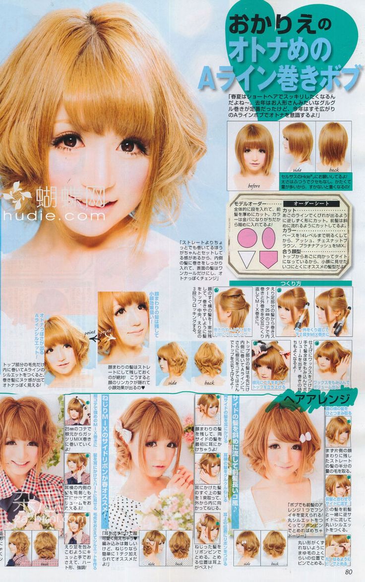 Kawaii Curly short hairstyles Kawaii Hairstyles Short, Kawaii Hair Tutorial, Gyaru Hair, Gyaru Makeup, Kawaii Hairstyles, All Hairstyles, Japanese Hairstyle, Curly Hair With Bangs, Penteado Cabelo Curto