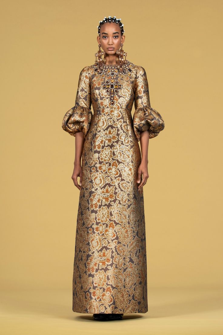 Andrew Gn, Brocade Dress, Brocade Dresses, Afro Punk, Fashion 2020, Gold Dress, Classy Dress, African Dress, Pre Fall