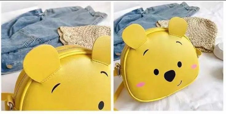 Winnie the Pooh Cross Body Bag💕 Bag size 19*17*6 cm Cute Yellow Crossbody Bag, Fun Crossbody Shoulder Bag For Daily Use, Cute Yellow Bag With Adjustable Strap, Cute Yellow Bags With Adjustable Strap, Cute Yellow Satchel Bag, Cute Yellow Pouch Shoulder Bag, Fun Pouch Shoulder Bag For Daily Use, Cute Yellow Satchel Shoulder Bag, Fun Crossbody Gift Bags