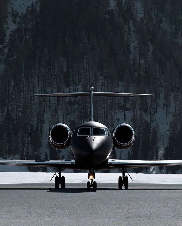 matte black gulfstream, gulfstream g450, gulfstream aerospace, gulfstream, business jet, aircraft, airplane, vehicle, military, airport, air force, bomber, jet, war, aviate, flight, air, takeoff, weapon, fighter All Black Private Jet, Private Jet Photography, Black Private Jet Aesthetic, Private Jets Aesthetic, Black Private Jet, Jet Aesthetic, Black Plane, Mercedes 190 E, Black Airplane