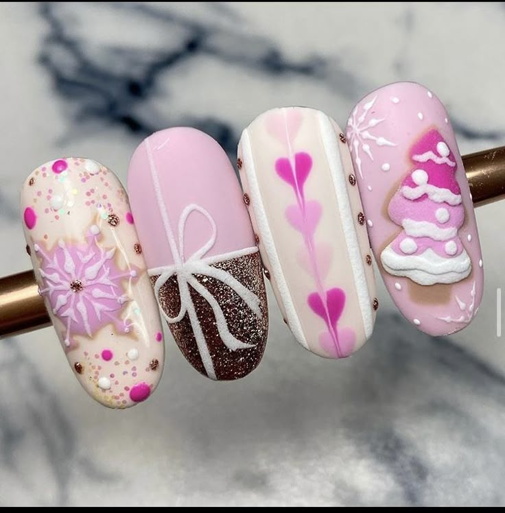 Summer Christmas Nails, Christmas Nails 2023 Trends, Winter Nails 2023 Trends Acrylic, Pastel Christmas Nails, Nail Art 2023 Trends, Nails Navidad, Navidad Nails, Attractive Nails, Cute Christmas Nails