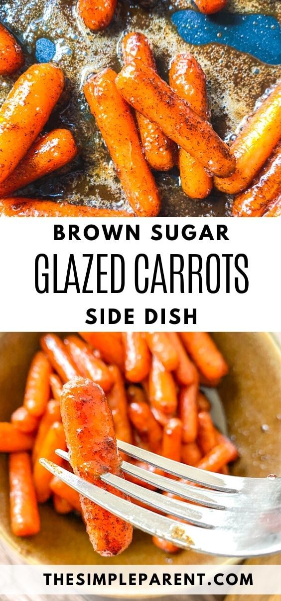 brown sugar glazed carrots side dish in a bowl