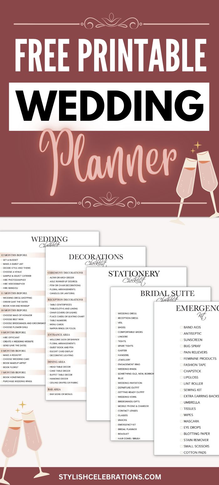 Free Wedding Planner Printable to Download Wedding Planning Guide Printable Free, Bridal Suite Checklist, Wedding Printables Free Templates, Wedding Checklist Pdf, Wedding To Do List Checklist, Bridal Checklist, Wedding Coordinator Checklist, Wedding Planner Checklist Printable, Wedding Reception Checklist