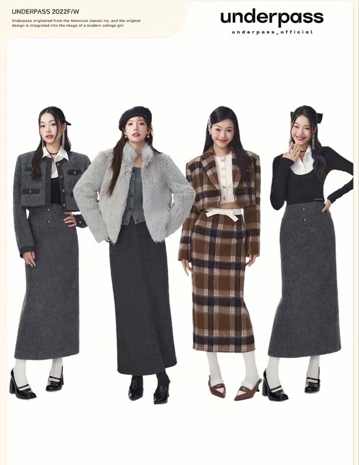 Y2k Fashion Outfits, Long Skirts, Character Outfits, Looks Style, Lookbook Outfits, Retro Outfits, Fashion Outfit, Ootd Fashion, Asian Fashion