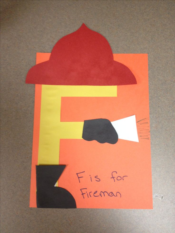 a fireman's hat made out of construction paper