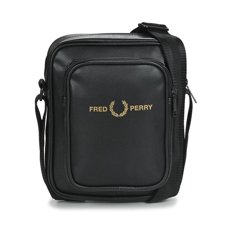 Pique Textured Side Bag by Fred Perry Business Shoulder Bag With Embossed Logo Crossbody, Business Crossbody Bag With Embossed Logo, Rectangular Shoulder Bag With Embossed Logo For Business, Rectangular Business Bags With Embossed Logo, Business Bags With Embossed Logo And Rectangular Shape, Classic Business Shoulder Bag With Embossed Logo, Rectangular Shoulder Bag With Embossed Logo For Travel, Travel Shoulder Bag With Embossed Logo, Classic Business Bag With Embossed Logo