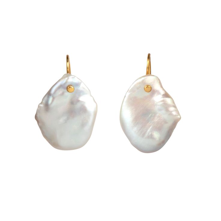 The Sienna Earrings, crafted from exquisite baroque pearls, are available in both silver and gold finishes. Featuring a unique flat shape and vintage style, these earrings offer timeless elegance. Each pair of pearls is uniquely shaped, and we will carefully select the best match for you. Teardrop Akoya Pearl Drop Earrings, Akoya Pearl Drop Teardrop Earrings, Pearl Drop Earrings In Mother Of Pearl, Pearl Charm Drop Earrings In Mother Of Pearl, Elegant Handmade Oval Pearl Earrings, Luxury Mother Of Pearl Drop Earrings, Teardrop Akoya Pearl Earrings With Pearl Pendant, Teardrop Akoya Pearl Pendant Earrings, Luxury Pearl Earrings With Pearl Charm