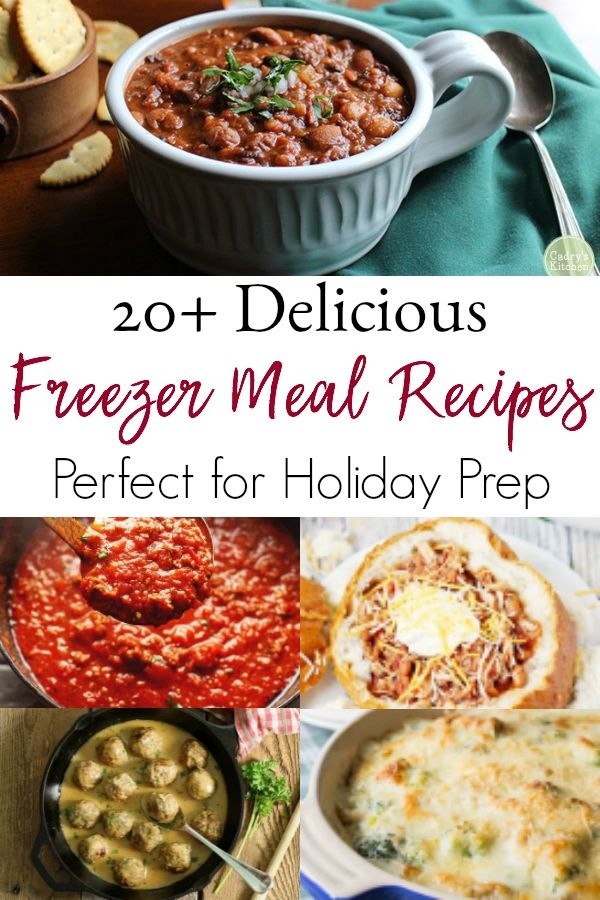 the best freezer meal recipes to make for holiday prepping and freezing up on the stove