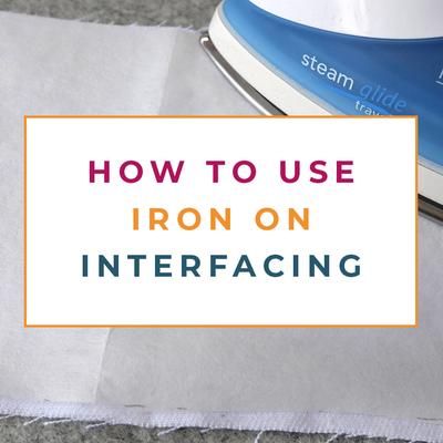 how to use iron on interfacing paper