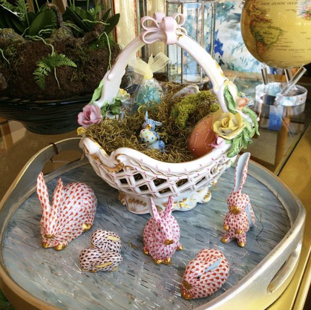 a basket filled with lots of different types of decorations