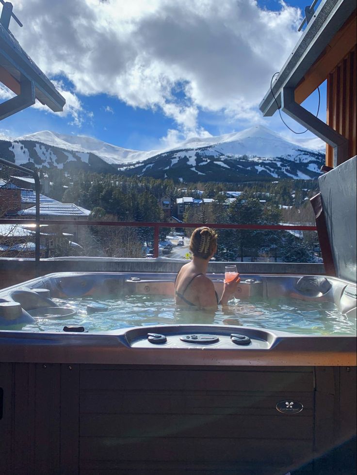 vacation, breckenridge, colorado, hot tub, snow, mountain, views Travel Aesthetic Colorado, Colorado Vacation Aesthetic, Colorado Trip Aesthetic, Breckenridge Colorado Aesthetic, Vail Colorado Aesthetic, Denver Colorado Aesthetic Outfits, Colorado Astethic, Colorado Life Aesthetic, Aspen Colorado Cabins