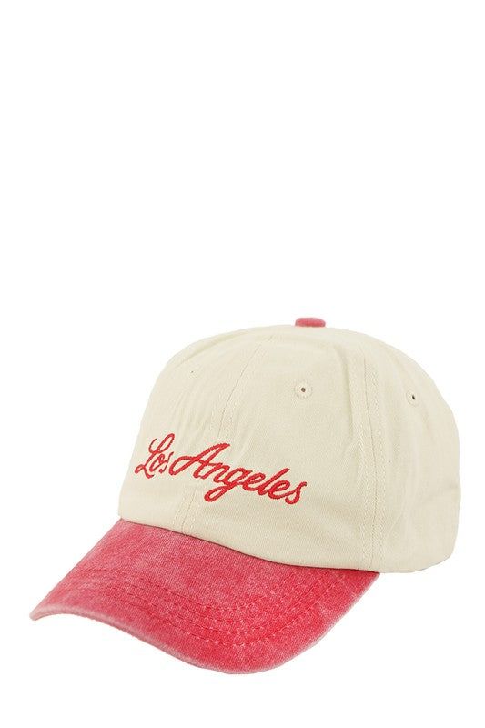 Los Angeles Embroidered Ball Cap Please note that all hats will be a final sale. No Exchanges or Store Credits will be offered for accessories! Retro Visor Hat With Embroidered Logo, Retro Baseball Season Hat With Embroidered Logo, Retro Hat With Embroidered Logo For Baseball Season, Retro Hats With Embroidered Logo And Curved Bill, Retro Curved Bill Hat With Embroidered Logo, Retro Adjustable Dad Hat With Embroidered Logo, Trendy Baseball Cap With Letter Embroidery, Trendy Letter Embroidered Baseball Cap, Trendy Letter Embroidery Baseball Cap