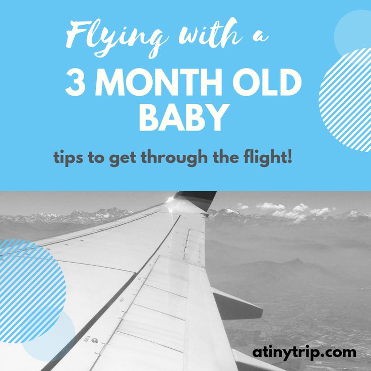 an airplane wing with the text flying with a 3 month old baby tips to get through the flight