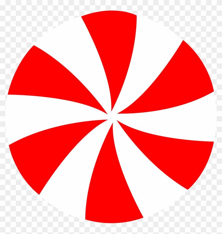 a red and white circular design on a white background