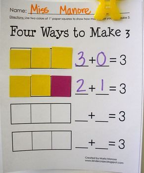 this is an image of four ways to make threes and 3s worksheet