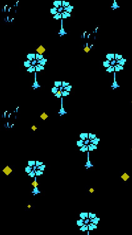 an old - school computer game with blue and yellow trees