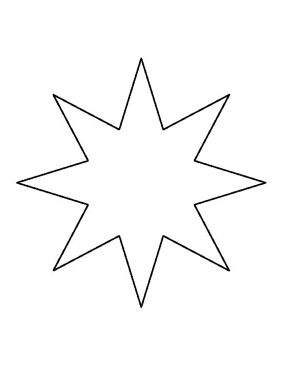 an outline of a starburst on a white background