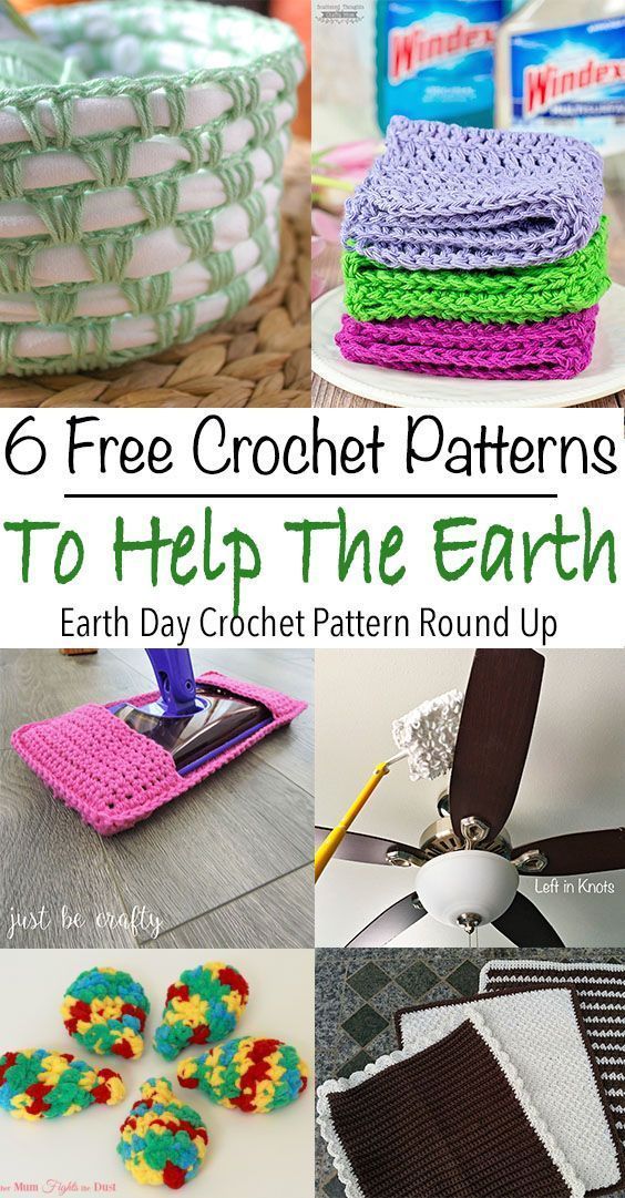 six free crochet patterns to help the earth