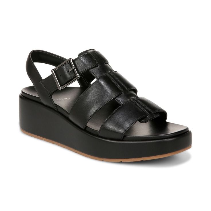 Delano Platform Wedge Sandal Comfortable Walking Sandals, Fisherman Style, Walking Sandals, Vionic Shoes, Travel Shoes, Black Wedge Sandals, Casual Slippers, Fabulous Shoes, Platform Wedge Sandals