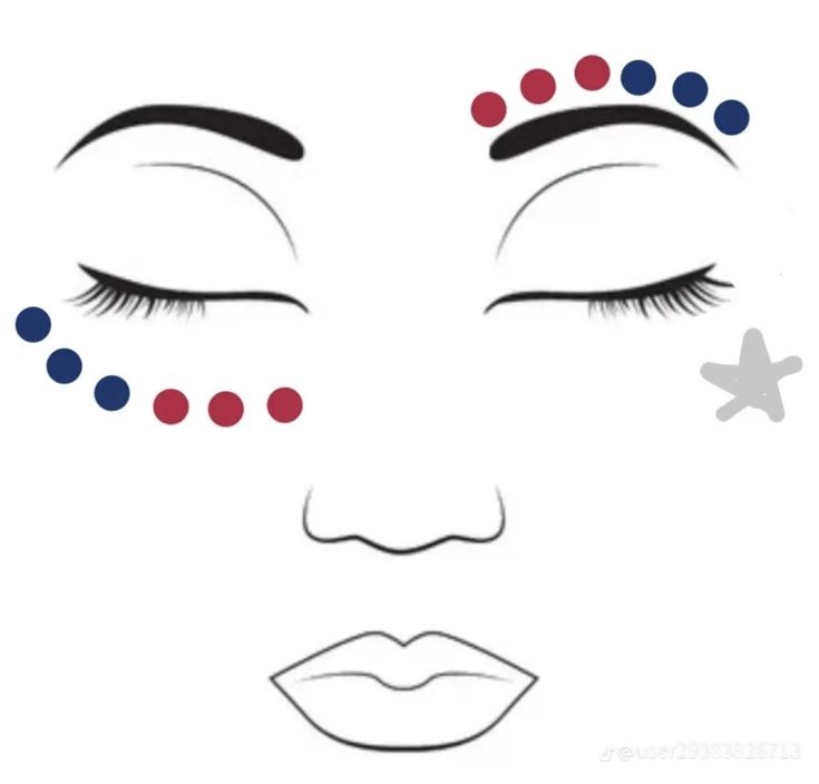 Football Dots Face Paint, Hockey Face Paint Ideas, Camp Face Paint Ideas, Homecoming Game Face Paint, Face Paint For Basketball Games, Homecoming Spirit Day Face Paint, Veterans Day Makeup, Football Face Painting Ideas, Cheer Leader Makeup