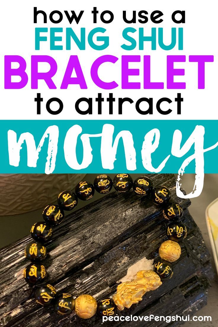 a bracelet with the words how to use a feng shui bracelet to attract money