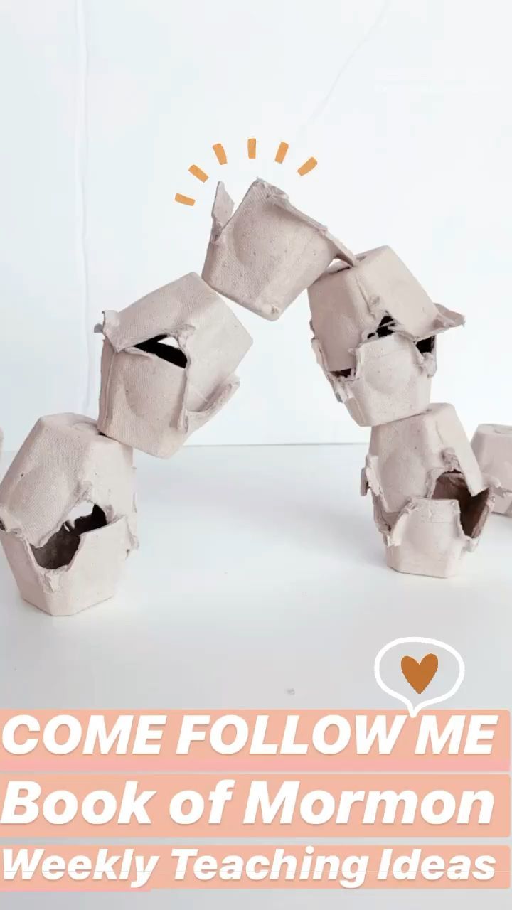 an origami dog made out of paper with the words, come follow me book of mormon weekly teaching ideas