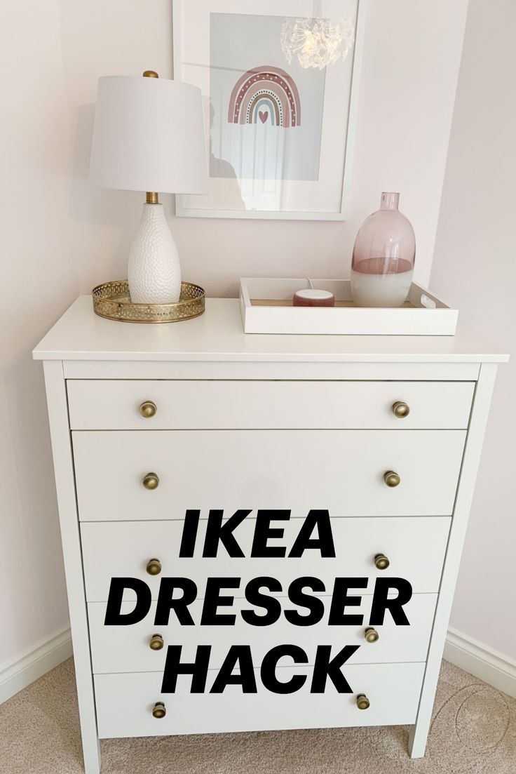 an ikea dresser with the words ikea dresser hack on it