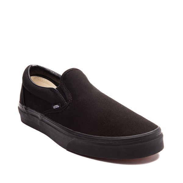 Vans Slip-On Skate Shoe - Black Monochrome | Journeys Best Vans, Black Monochrome, Vans Warped Tour, Vans Store, Black Slip On Shoes, New Vans, Cool Vans, Skate Style, Skate Shoe