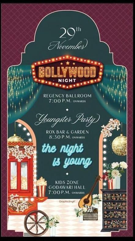 an advertisement for the 20th annual hollywood nights