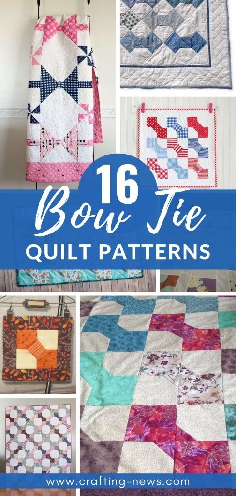 many different quilts with the words bow tie quilt patterns