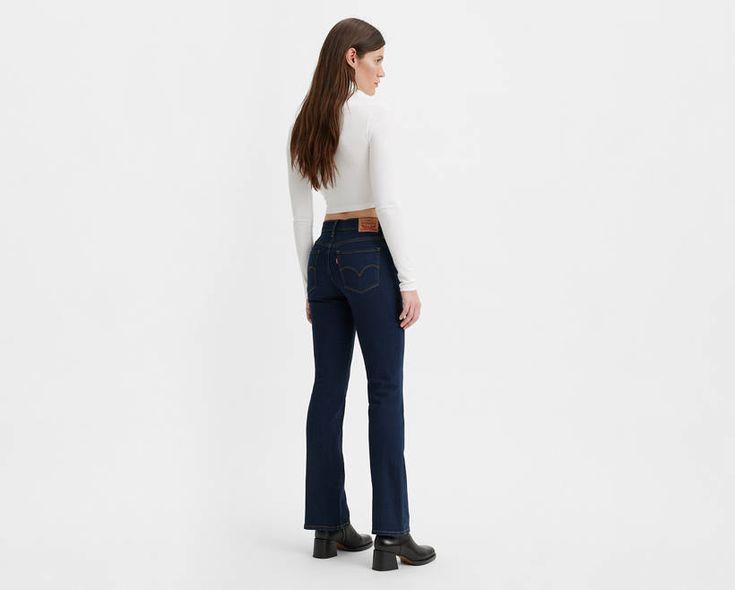 It's all in the name. Our 315 Shaping Bootcut jeans were made with super soft, stretch denim that lengthens your legs, hugs your curves and celebrates your features. Plus, they were designed with a built-in tummy panel that flatters, smooths and supports. Super-comfortable jeans with a flattering bootcut silhouette Made to flatter your figure and celebrate your form Designed with a built-in tummy panel that flatters, smooths and supports Authentic denim character enhanced with supersoft stretch. Slim Fit Dark Wash Pants For Fall, Dark Wash Slim Fit Pants For Fall, Fall Slim Fit Dark Wash Pants, Slim Fitted Bottoms For Fall, Fitted Slim Bottoms For Fall, Levi's Fitted Straight Leg Jeans, Levi's Fitted Dark Wash Jeans, Dark Wash Slim Fit Bottoms For Fall, Slim Fit Full Length Jeans For Fall