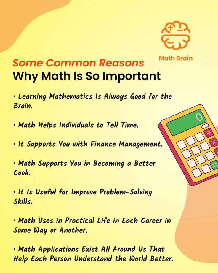 a calculator with the words, some common reason why math is so important