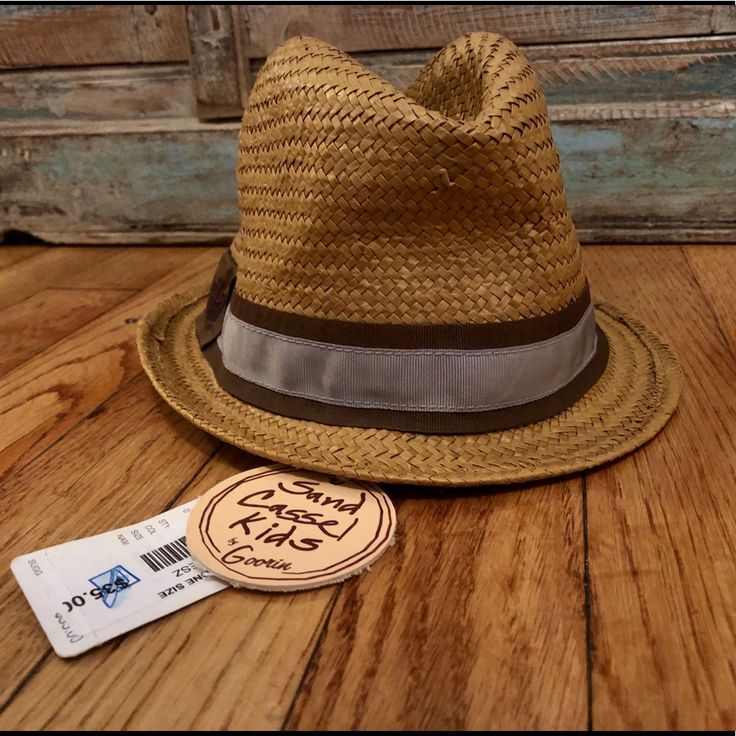 Nwt, Sand Cassel Kids By Goorin. Goorin Bros. Bold Hatmakers Since 1895. Name: Hammon Jr. Khaki Kids Fedora Hat, Style#200-0895, Brown/Grey Ribbon, Kids One Sizeplease Use Offer Buttonno Trade Casual Brimmed Hat With Adjustable Fit, Adjustable Tan Hats For The Beach, Adjustable Tan Hats For Beach, Adjustable Tan Hats For Vacation, Adjustable Tan Hat For Beach, Adjustable Tan Hat With Curved Brim, Adjustable Tan Hat For Vacation, Brown Casual Hat With Adjustable Fit, Adjustable Tan Beach Hat