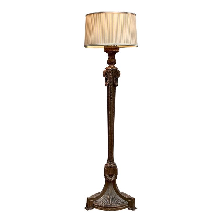 a lamp that is on top of a table