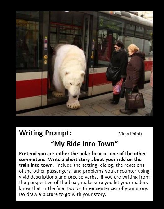 a polar bear walking into a bus with people standing next to it on the sidewalk