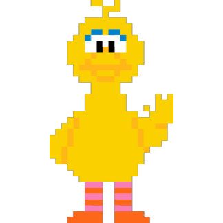 an old school pixel art style duck