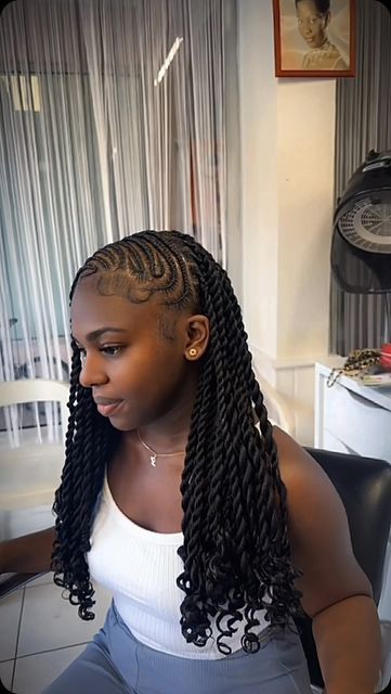 Black Braids Hairstyles For Women, Twist And Cornrow Hairstyles, Cornrow And Braids Hairstyles, Trendy Hairstyles Braids 2024, Skunk Braids For Black Women, New Braid Styles 2024, Twist With Cornrows, Braids For Black Women Natural Hair, 2024 Braided Hairstyles