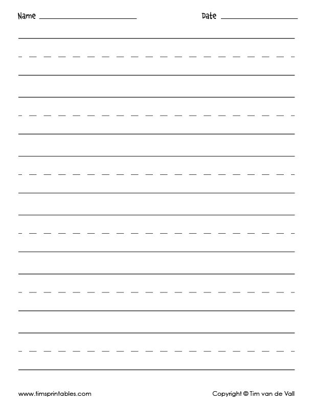 the printable worksheet for writing paper with lines and dots on it, which are