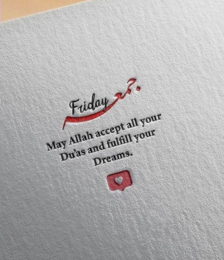 a piece of paper with the words friday written in red and black ink on it