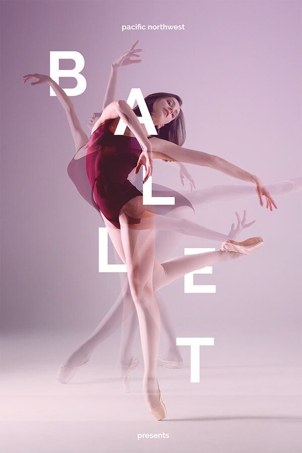 two ballerinas are posing in front of a purple background with the words ballet on it